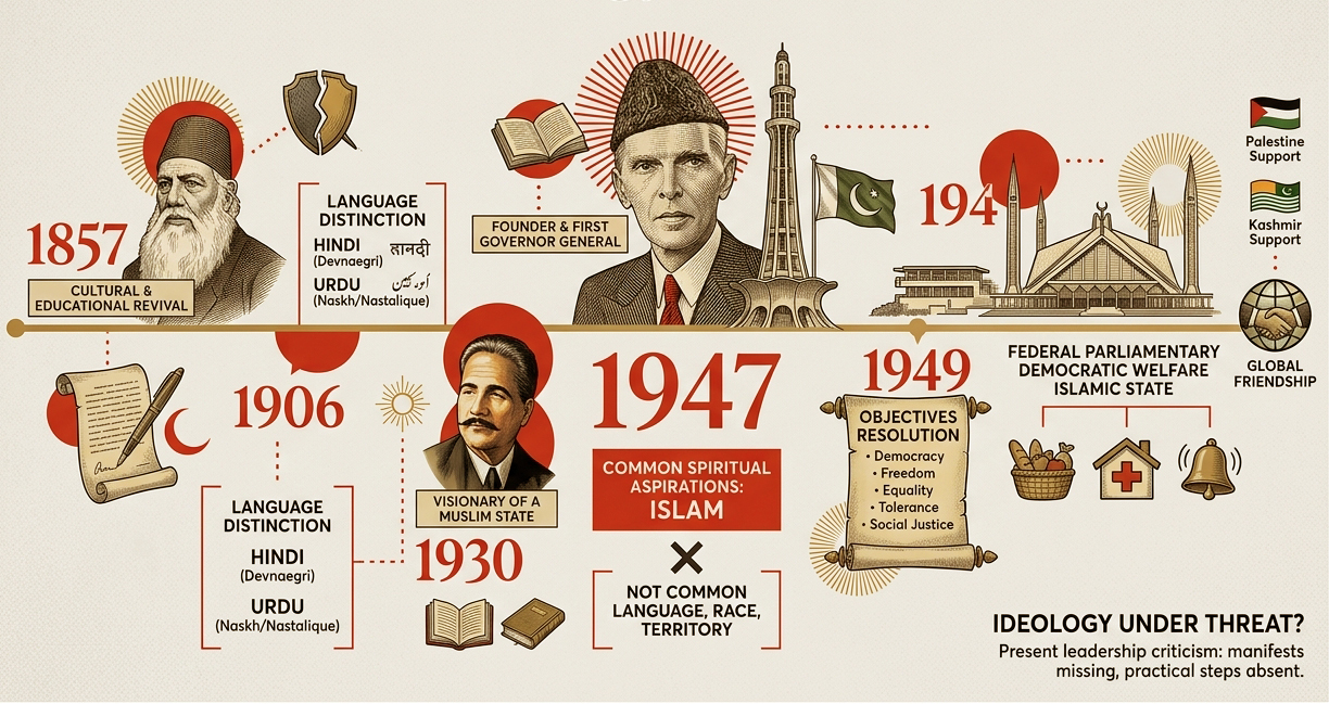 Historical Document: The Ideology of Pakistan Infographic